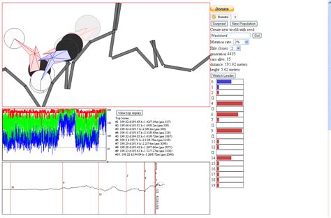 car evolution simulator|HTML5 Genetic Algorithm 2D Car Thingy .